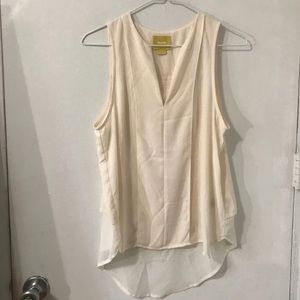 Maeve Anthropologie Cream tank top